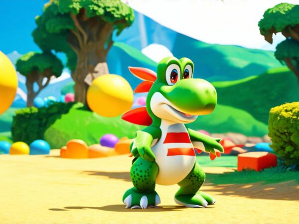 Explore the exciting world of Yoshi in this immersive 3D game