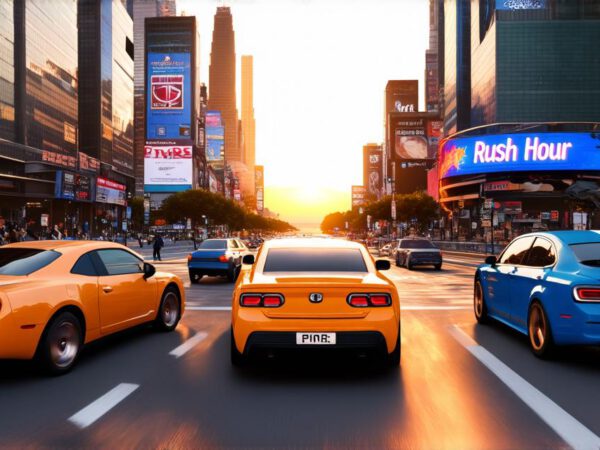 Experience the thrill of Rush Hour in this 3D game